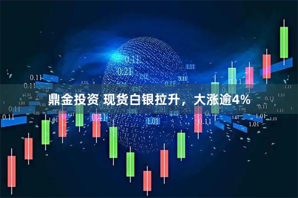 鼎金投资 现货白银拉升，大涨逾4%
