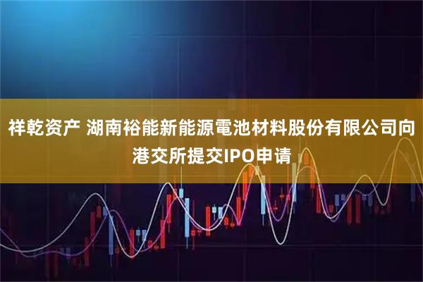 祥乾资产 湖南裕能新能源電池材料股份有限公司向港交所提交IPO申请
